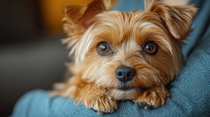 A veterinarian provides compassionate care to a small dog, demonstrating their expertise and love for animals