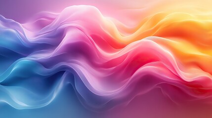 Obraz premium A vibrant abstract background features swirling colors and smooth curves, creating a sense of movement and fluidity