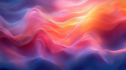 Obraz premium A vibrant abstract background uses flowing colors and smooth curves to create a visually dynamic and engaging composition