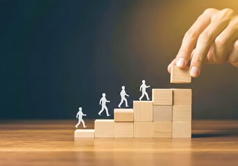 An inspirational coaching concept image showcasing a mentor giving personal growth and development advice, skill improvement, and achieving life goals with a focus on career advancement, 