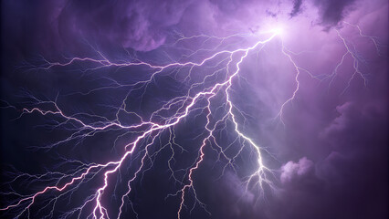 A stormy abstract background scene with glowing lightning