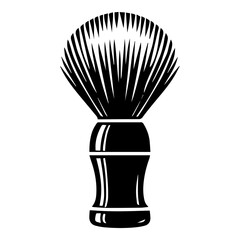 Simple Vector Icon of a Shaving brushes &ndash; Logo Design Illustration