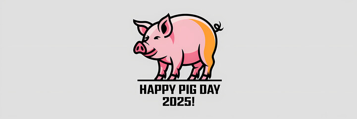 Obraz premium Happy Pig Day 2025
