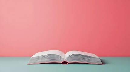 Obraz premium Open Book with Legal Labor Rights Terms in 3D