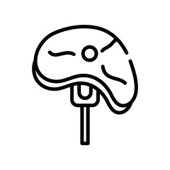 Barbeque Meat Lineart