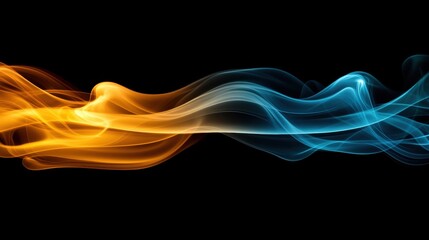 Fototapeta premium Colorful abstract waves of light and energy.