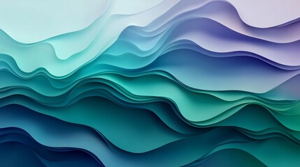 Fototapeta premium Modern abstract gradient green purplish blue banner background