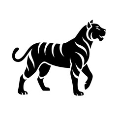 Fototapeta premium Tiger with lightning effects, representing high energy and power.