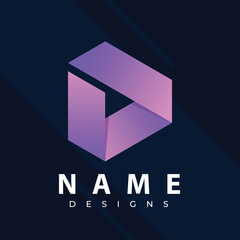 D logo Creative Tech Logos: Unique and Eye-Catching Designs