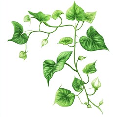 Vines in Floral Design, Isolated