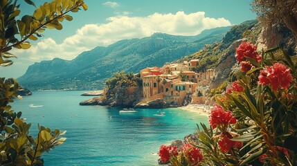 Elegant Mediterranean Spring Landscape 