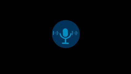 Voice recording icon illustration.