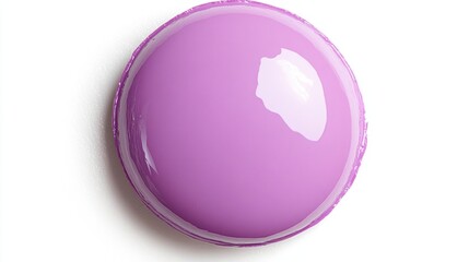 Obraz premium Delicious purple macaron on a white background