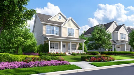 Beautiful two story house in a quiet neighborhood. Perfect for family living.