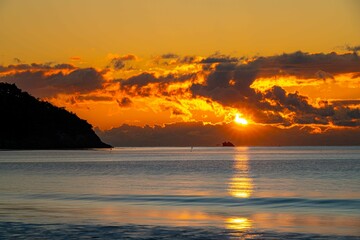 Naklejka premium 宮城県七ヶ浜町小豆浜