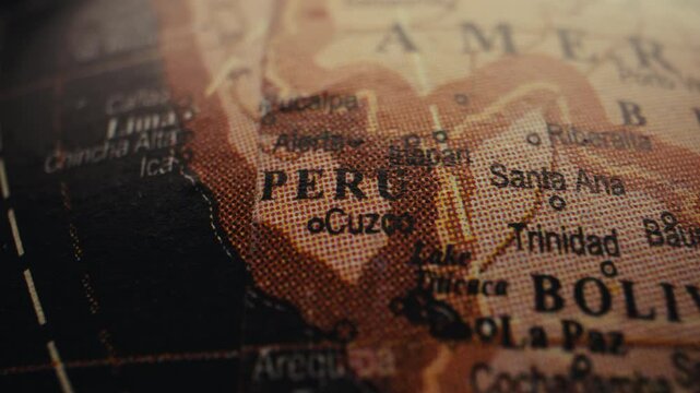 Map of Peru.