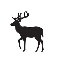 Strong and Confident Buck in Silhouette Form