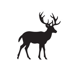 High-Quality Deer Silhouette Image