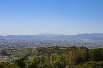 Fototapeta premium 松本盆地（長野県松本市）