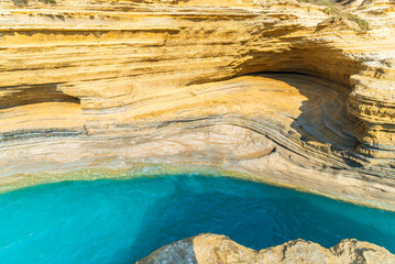 Canal d'amour, Sidari region, Corfu island, Greece.