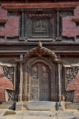 Obraz premium Patan Durbar is one of the three Dubar Squares in Kathmandu, Nepal 