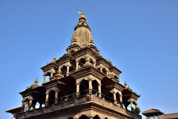 Obraz premium Patan Durbar is one of the three Dubar Squares in Kathmandu, Nepal 