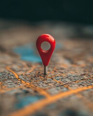 Red pin on a map indicating a location.