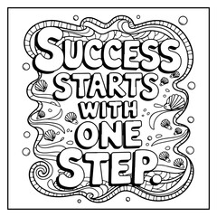 Motivational Quotes Bold and Easy Coloring Book for Kids and Adults