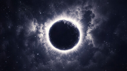 Naklejka premium a black hole in the sky