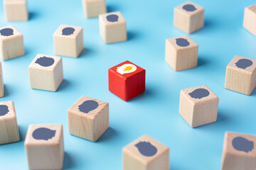 Ingenuity, creativity and different concept. Come up with an idea. Critical thinking. Get inspired