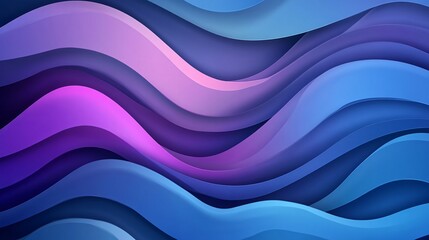 Abstract background with a blue and purple gradient color and curved lines