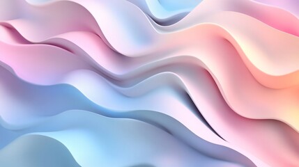 Fototapeta premium Abstract background with soft pastel waves. Gradient colors