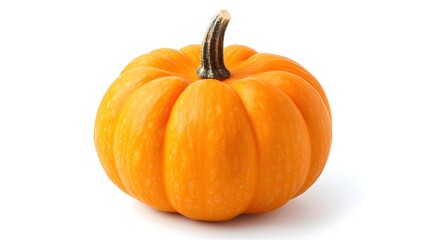 Obraz premium A small fresh pumpkin, clean white background, transparent isolate