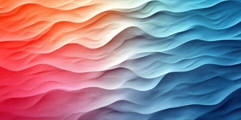 Obraz premium Abstract Blue Wave Texture, 3D Flowing Lines, Cool Gradient Background