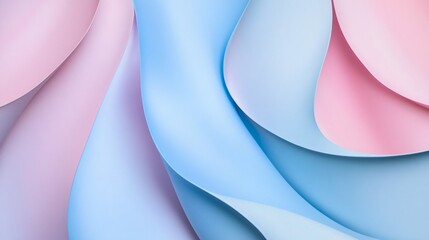 A pastel blue and pink background with soft geometric shapes for an abstract design