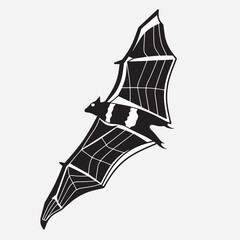 monogram flying bat logo