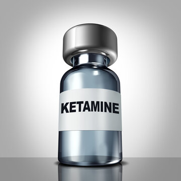 Ketamine Medicine as a fast acting dissociative anesthetic used for pain relief anesthesia and treatment for depression  and mental health by modulating NMDA receptors to enhance synaptic plasticity a
