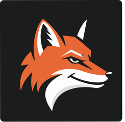 Obraz premium red fox vector illustration