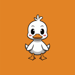 Cute Duck (White Background)