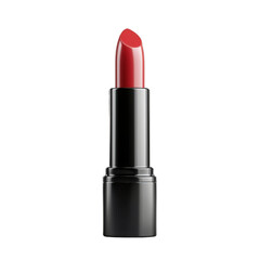 Vibrant Red Lipstick in Sleek Black Tube Perfect for Makeup Lovers and Beauty Enthusiasts