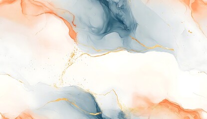 Naklejka premium White marble seamless texture background with gold and grey wines, abstract