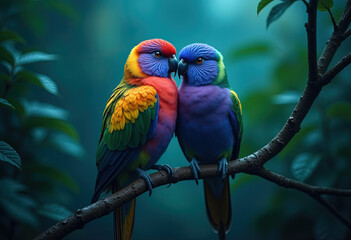 Obraz premium blue and yellow macaw