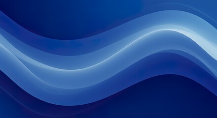abstract blue gradient background with waves 4k seamless loop