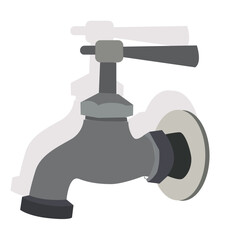 Water tap. Tap sink faucet water vector