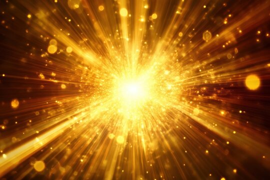 Bright light burst with programming code and data particles illuminating the digital landscape, Bright light burst with programming code and data processing - Powered by Adobe