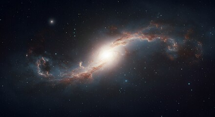 Fototapeta premium Stunning Spiral Galaxy in Deep Space