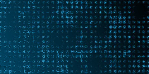 Abstract computer technology blue background banner futuristic business data technology modern concept, circuit board shape lines connecting link