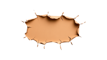 Intriguing enigma, a hole in the wall against black background abstract and mysterious