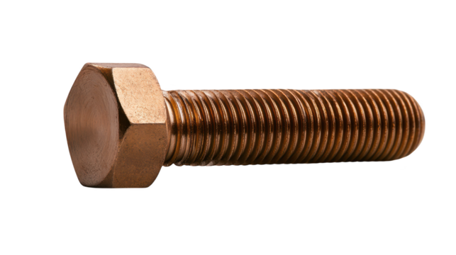 Intricate detail, exploring the craftsmanship of a woodenheaded screw in closeup
