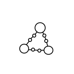 Obraz premium Structure molecule icon